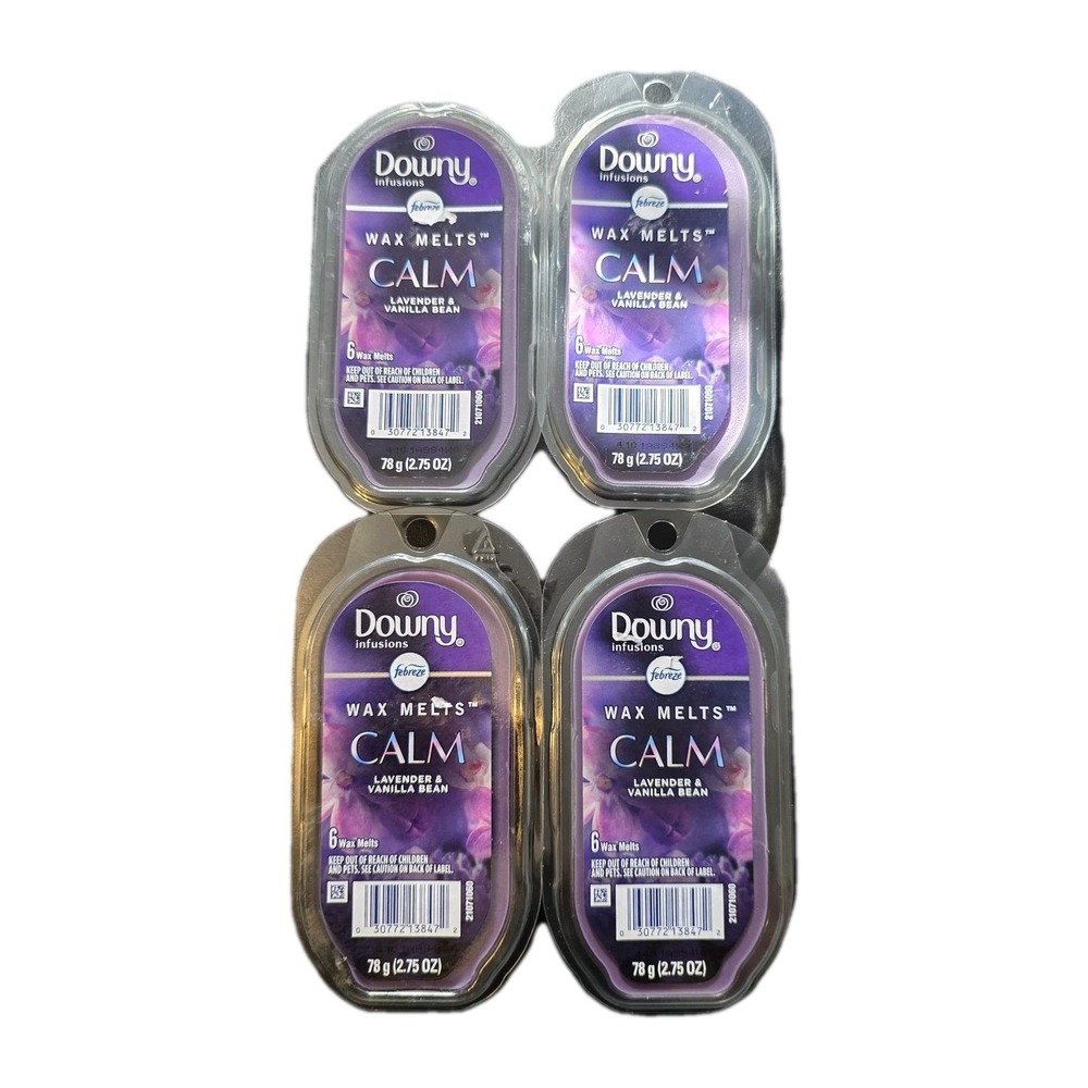 4 PACKS‎ Febreze DOWNY CALM Wax Melts Air Freshener LAVENDER & VANILLA BEAN